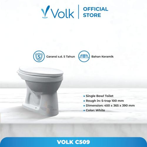 KLOSET DUDUK SIRAM VOLK C509 WH